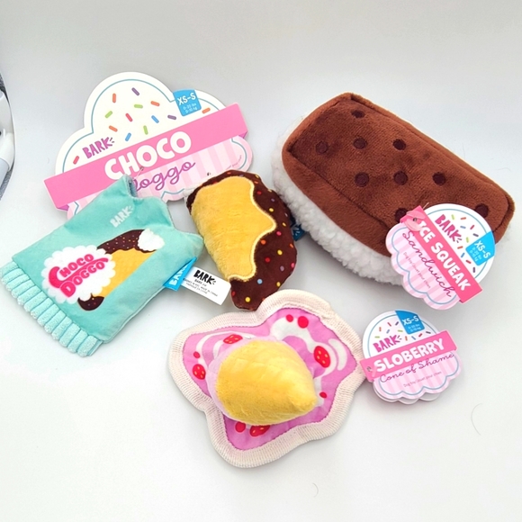 BarkBox Other - 🆕️ 🎉HP🎉 BarkBox "Boops 'n Scoops" Ice Cream Themed Set of 3 toys